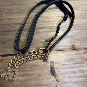 Michael Kors Leather & Gold Chain Shoulder Strap / Crossbody Bag Strap